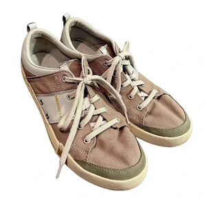 Merrell Putty Women’s Khaki/Green/Blue Canvas Sneakers size 9.5